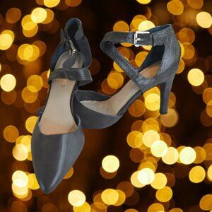 Franco Sarto Anazio Criss Cross Strap Pointed Toe Heels Pumps Estimated 11